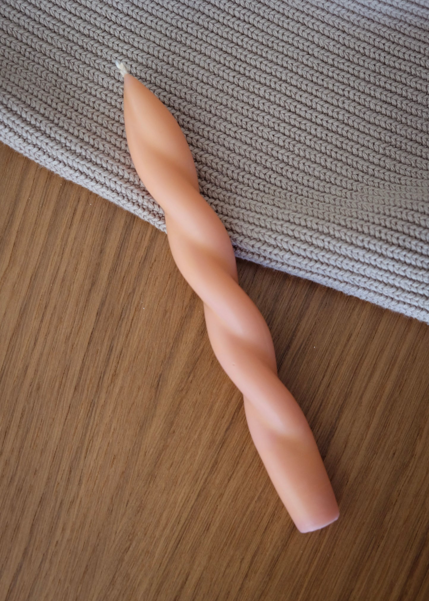 Vela Trama | Caramelo e Rosa Claro