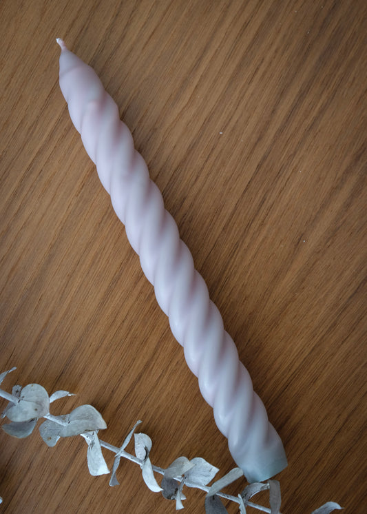 Vela Twist | Rosa Claro e Verde