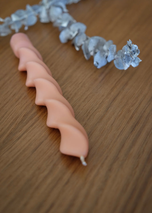 Vela Movimento | Caramelo e Rosa Claro