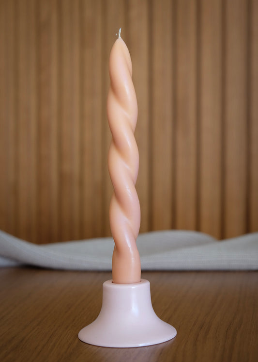 Vela Trama | Caramelo e Rosa Claro